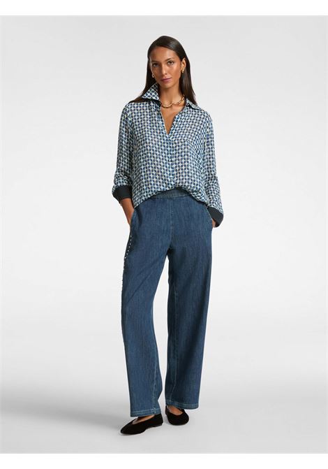 Elena mir? shirt with geometric print ELENA MIRO' | Curvy shirts | 5164P000228N03