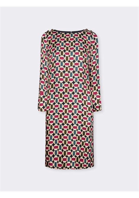 Abito elena mirò dalla stampa geometrica ELENA MIRO' | Abiti curvy | 7428P100244N01