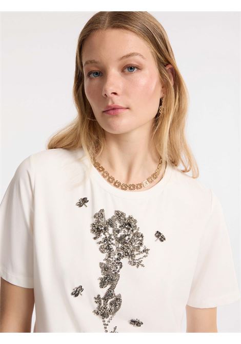 Elena mir? t-shirt with floral embroidery ELENA MIRO' |  | G277Z000445N11
