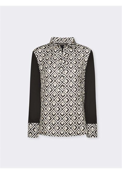Polo elena mirò stampa geometrica ELENA MIRO' | Polo curvy | G281Z000432N33
