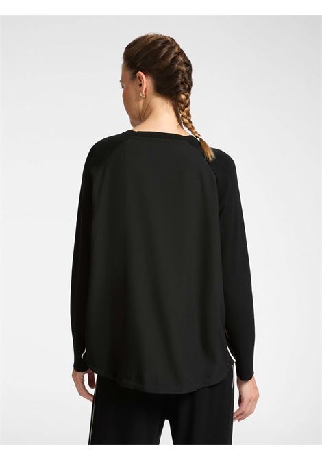 Elena mir? jumper with striped edges ELENA MIRO' | Curvy sweaters | M448Z000576NA1