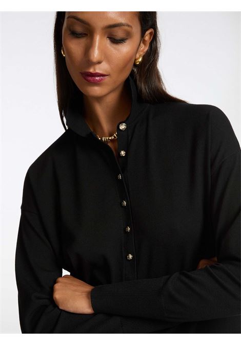 Maglia elena mirò con colletto e bottoni ELENA MIRO' | Polo curvy | M455Z000585N33