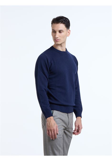 GIROCOLLO MISTO LANA/CASHMERE - BLU LUIGI BORRELLI - NAPOLI | 07KN901-CCK9011- 08