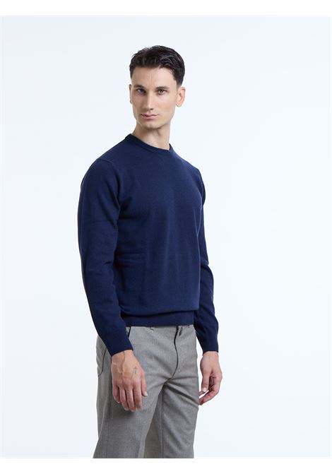 GIROCOLLO MISTO LANA/CASHMERE - BLU LUIGI BORRELLI - NAPOLI | 12KN901-CCK9011- 08