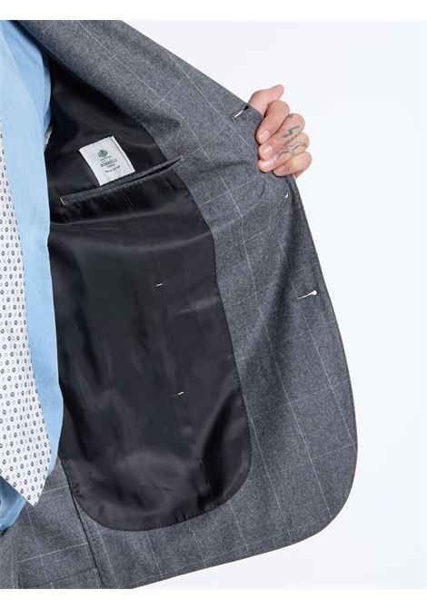 ABITO MONOPETTO LANA A QUADRI - GRIGIO LUIGI BORRELLI - NAPOLI | A27922- 04