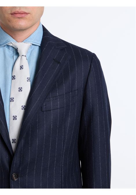 ABITO MONOPETTO GESSATO LANA - BLU LUIGI BORRELLI - NAPOLI | A27924- 03