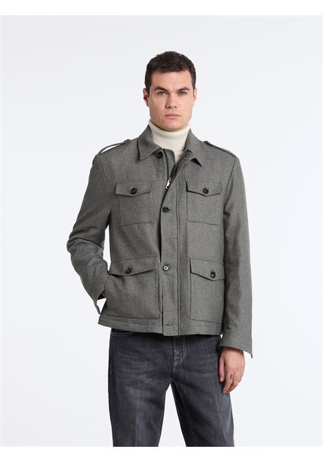 LINED FIELD JACKET - GREEN LUIGI BORRELLI - NAPOLI | OT9001-CCK27927- 02
