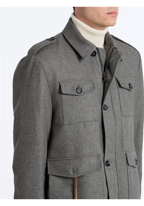 LINED FIELD JACKET - GREEN LUIGI BORRELLI - NAPOLI | OT9001-CCK27927- 02
