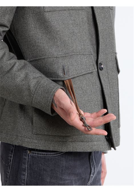 LINED FIELD JACKET - GREEN LUIGI BORRELLI - NAPOLI | OT9001-CCK27927- 02