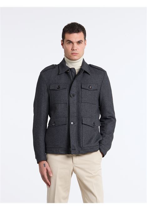 LINED FIELD JACKET - BLACK LUIGI BORRELLI - NAPOLI | OT9001-CCK27927- 04