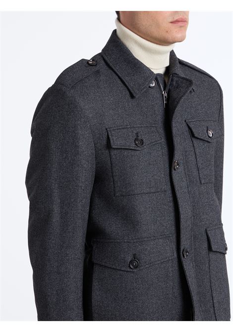 LINED FIELD JACKET - BLACK LUIGI BORRELLI - NAPOLI | OT9001-CCK27927- 04