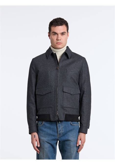 AVIATOR WOOL BLEND - BLACK LUIGI BORRELLI - NAPOLI | OT9003-CCK27927- 04