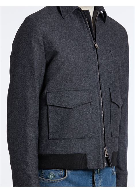 AVIATOR WOOL BLEND - BLACK LUIGI BORRELLI - NAPOLI | OT9003-CCK27927- 04