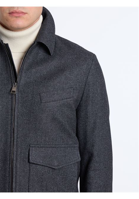 AVIATOR WOOL BLEND - BLACK LUIGI BORRELLI - NAPOLI | OT9003-CCK27927- 04