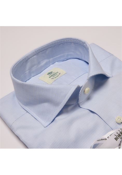 OXFORD ARMOURED SHIRT - LIGHT BLUE LUIGI BORRELLI - NAPOLI | PS10001- 4