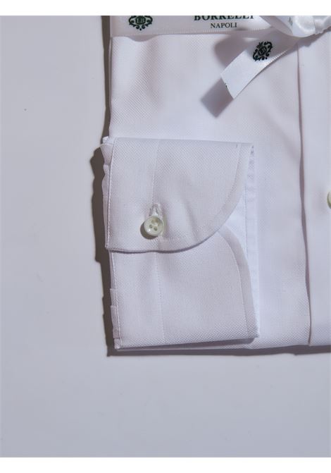 CAMICIA OXFORD TINTA UNITA - BIANCO LUIGI BORRELLI - NAPOLI | PS10001- 6 LUCIANO