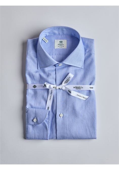 CAMICIA TWILL - AZZURRO MEDIO LUIGI BORRELLI - NAPOLI | PS10003- 8