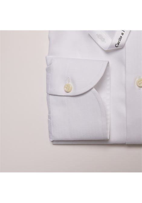 SPIGATINO TWILL SHIRT - WHITE LUIGI BORRELLI - NAPOLI | PS10011- 1