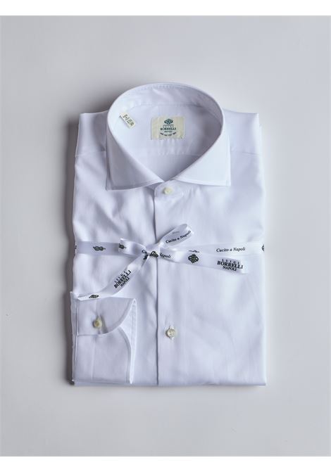 CAMICIA DOBBY - BIANCO LUIGI BORRELLI - NAPOLI | PS30060- 1