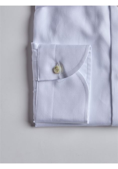 CAMICIA DOBBY - BIANCO LUIGI BORRELLI - NAPOLI | PS30060- 1