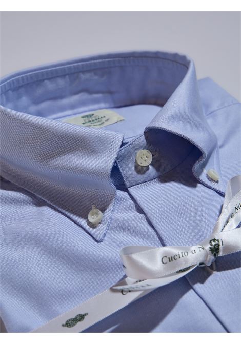 CAMICIA PANAMA BUTTON DOWN - CELESTE LUIGI BORRELLI - NAPOLI | PS44138- 2