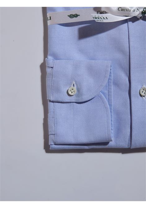 CAMICIA PANAMA BUTTON DOWN - CELESTE LUIGI BORRELLI - NAPOLI | PS44138- 2