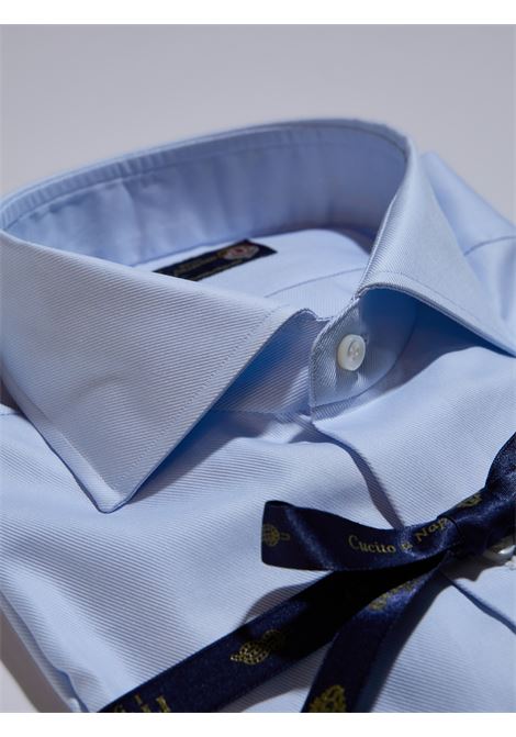 CAMICIA TWILL/OXFORD ROYAL COLLECTION - AZZURRO LUIGI BORRELLI - NAPOLI | PS70102- 11