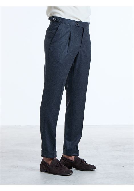 PANTALONE CLASSICO CON FIBBIE LANA - GRIGIO SCURO LUIGI BORRELLI - NAPOLI | PTFB-CCK27923- 03