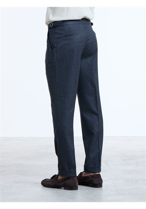 PANTALONE CLASSICO CON FIBBIE LANA - GRIGIO SCURO LUIGI BORRELLI - NAPOLI | PTFB-CCK27923- 03