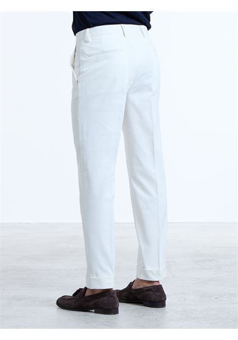 PANTALONE CLASSICO NO PENCES COTONE - BIANCO LUIGI BORRELLI - NAPOLI | PTSP-CCK9004- 01