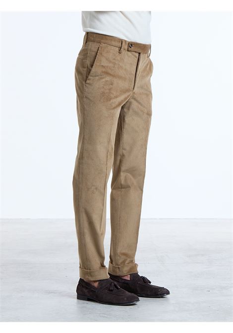 PANTALONE CLASSICO A COSTINE NO PENCES  - BEIGE LUIGI BORRELLI - NAPOLI | PTSP-CCK9024- 02