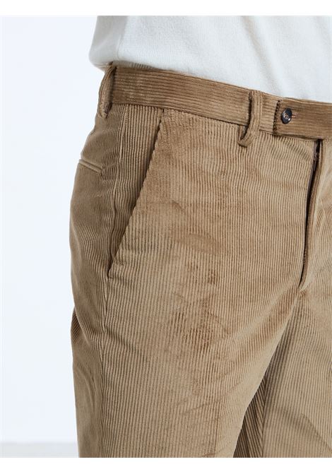 PANTALONE CLASSICO A COSTINE NO PENCES  - BEIGE LUIGI BORRELLI - NAPOLI | PTSP-CCK9024- 02