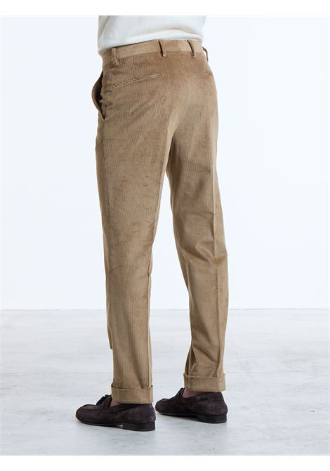 PANTALONE CLASSICO A COSTINE NO PENCES  - BEIGE LUIGI BORRELLI - NAPOLI | PTSP-CCK9024- 02