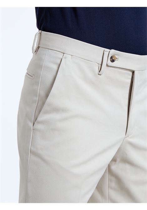PANTALONE CLASSICO NO PENCES COTONE - BIANCO LUIGI BORRELLI - NAPOLI | PTSP-CCK9025- 01