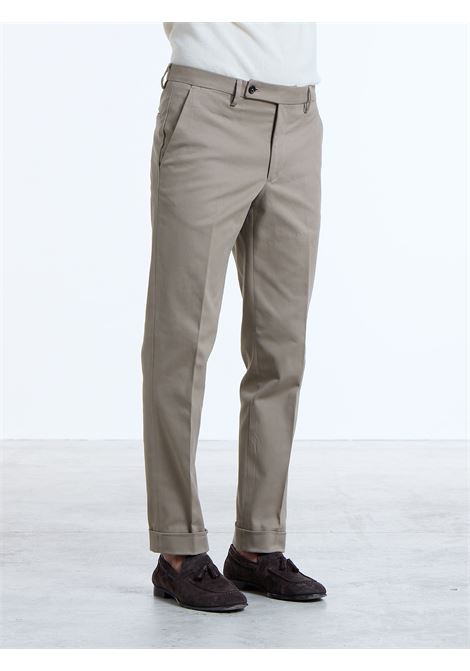 PANTALONE CLASSICO NO PENCES COTONE - BEIGE LUIGI BORRELLI - NAPOLI | PTSP-CCK9025- 02