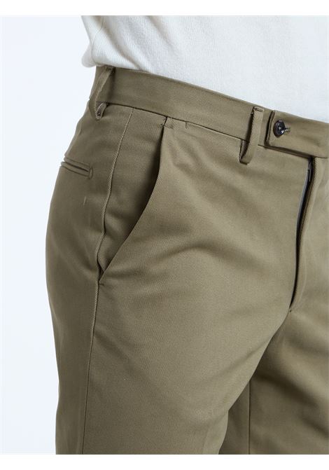 PANTALONE CLASSICO NO PENCES COTONE - VERDE LUIGI BORRELLI - NAPOLI | PTSP-CCK9025- 05