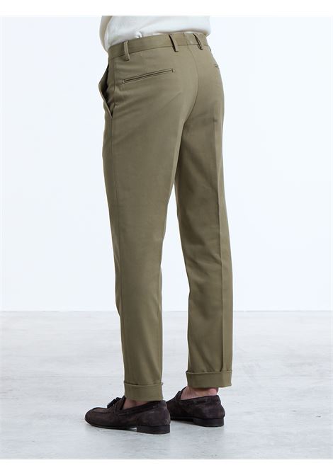 PANTALONE CLASSICO NO PENCES COTONE - VERDE LUIGI BORRELLI - NAPOLI | PTSP-CCK9025- 05