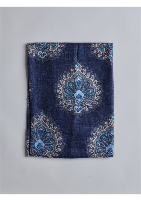 PURE CASHMERE SCARF - BLUE LUIGI BORRELLI - NAPOLI | SC903- 1
