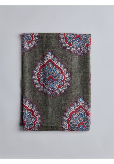 PURE CASHMERE SCARF - GREEN LUIGI BORRELLI - NAPOLI | SC903- 3