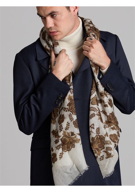 PURE CASHMERE SCARF - CREAM LUIGI BORRELLI - NAPOLI | SC904- 5