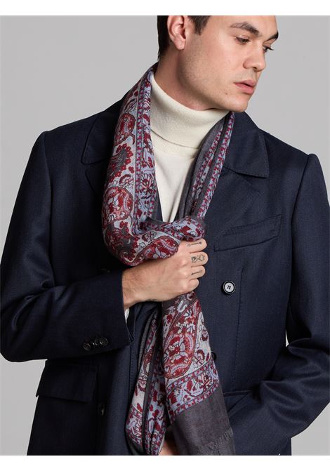 PURE CASHMERE SCARF - GREY LUIGI BORRELLI - NAPOLI | SC906- 3