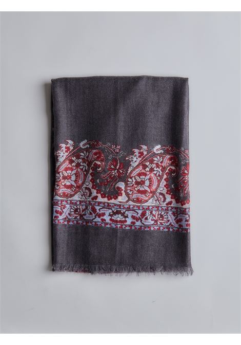 PURE CASHMERE SCARF - GREY LUIGI BORRELLI - NAPOLI | SC906- 3