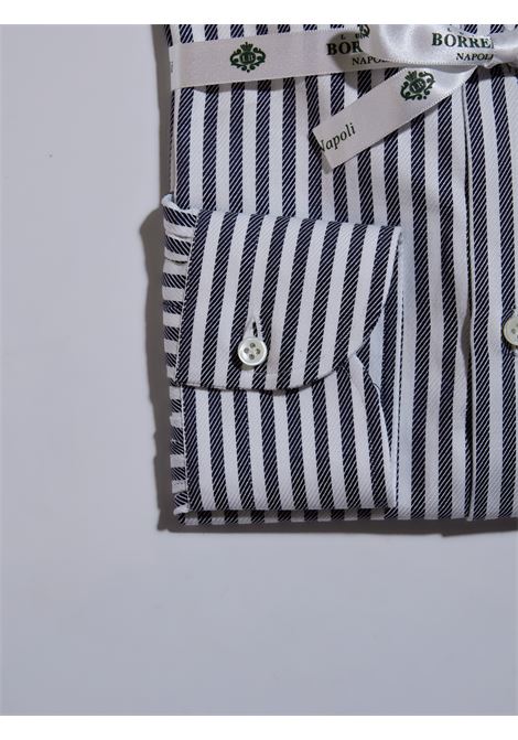 STRIPED TWILL SHIRT - BLUE LUIGI BORRELLI - NAPOLI | SR1911- 02