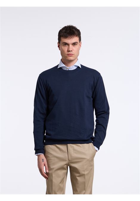 COTTON CREWNECK - BLUE LUIGI BORRELLI - NAPOLI | 12KN1001-CCK10014- 11