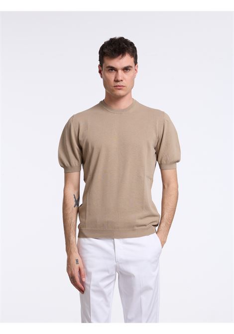 SHORT-SLEEVE COTTON SWEATER - BEIGE LUIGI BORRELLI - NAPOLI | 16KN1012-CCK10013- 03