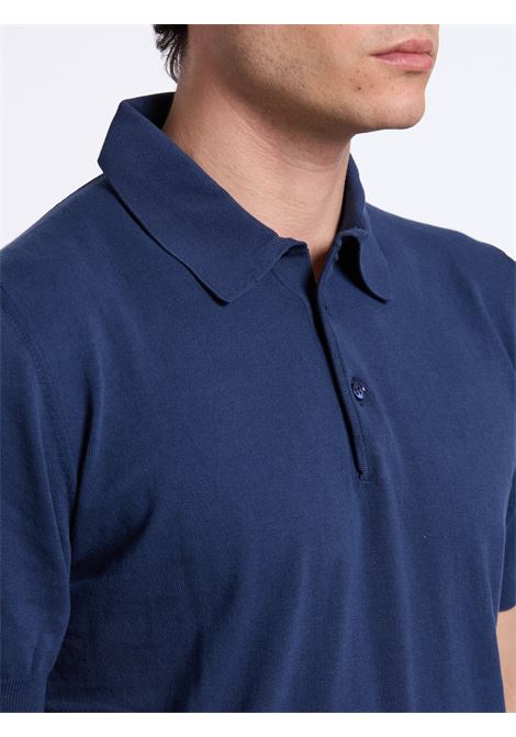 SHORT-SLEEVE BUTTON POLO - BLUE LUIGI BORRELLI - NAPOLI | 16KN1013-CCK10013- 11