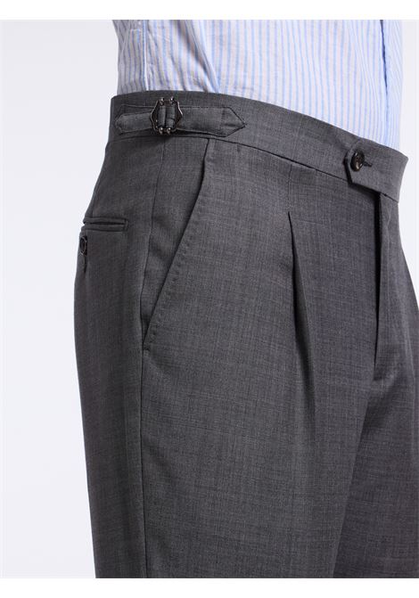 SINGLE-BREASTED UNSTRUCTURED MERINO WOOL SUIT - GREY LUIGI BORRELLI - NAPOLI | A201025- 01