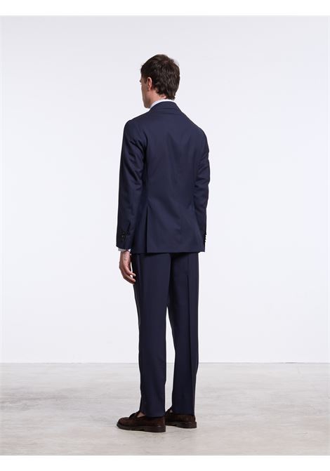 SINGLE-BREASTED UNSTRUCTURED MERINO WOOL SUIT - BLUE LUIGI BORRELLI - NAPOLI | A271020- 03