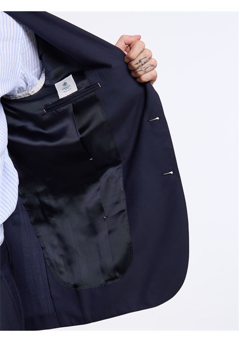 SINGLE-BREASTED UNSTRUCTURED MERINO WOOL SUIT - BLUE LUIGI BORRELLI - NAPOLI | A271020- 03
