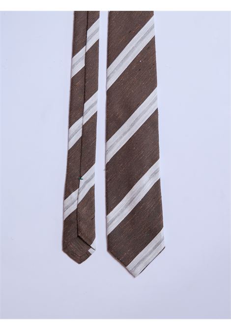 SARTORIAL TIE - BROWN LUIGI BORRELLI - NAPOLI | CR621004- 01